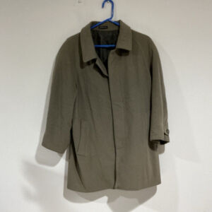 Men’s Menswear Zonmax Large Wool Button Up Tan Peacoat